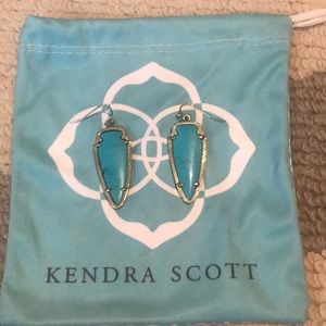Kendra Scott Sky Earrings in Turquoise and Gold